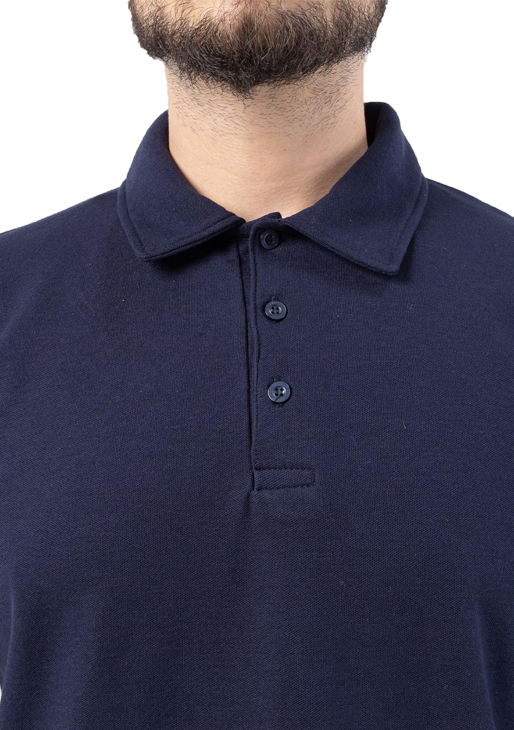 Regular Polo Pike Uzun Kol T-Shirt Lacivert