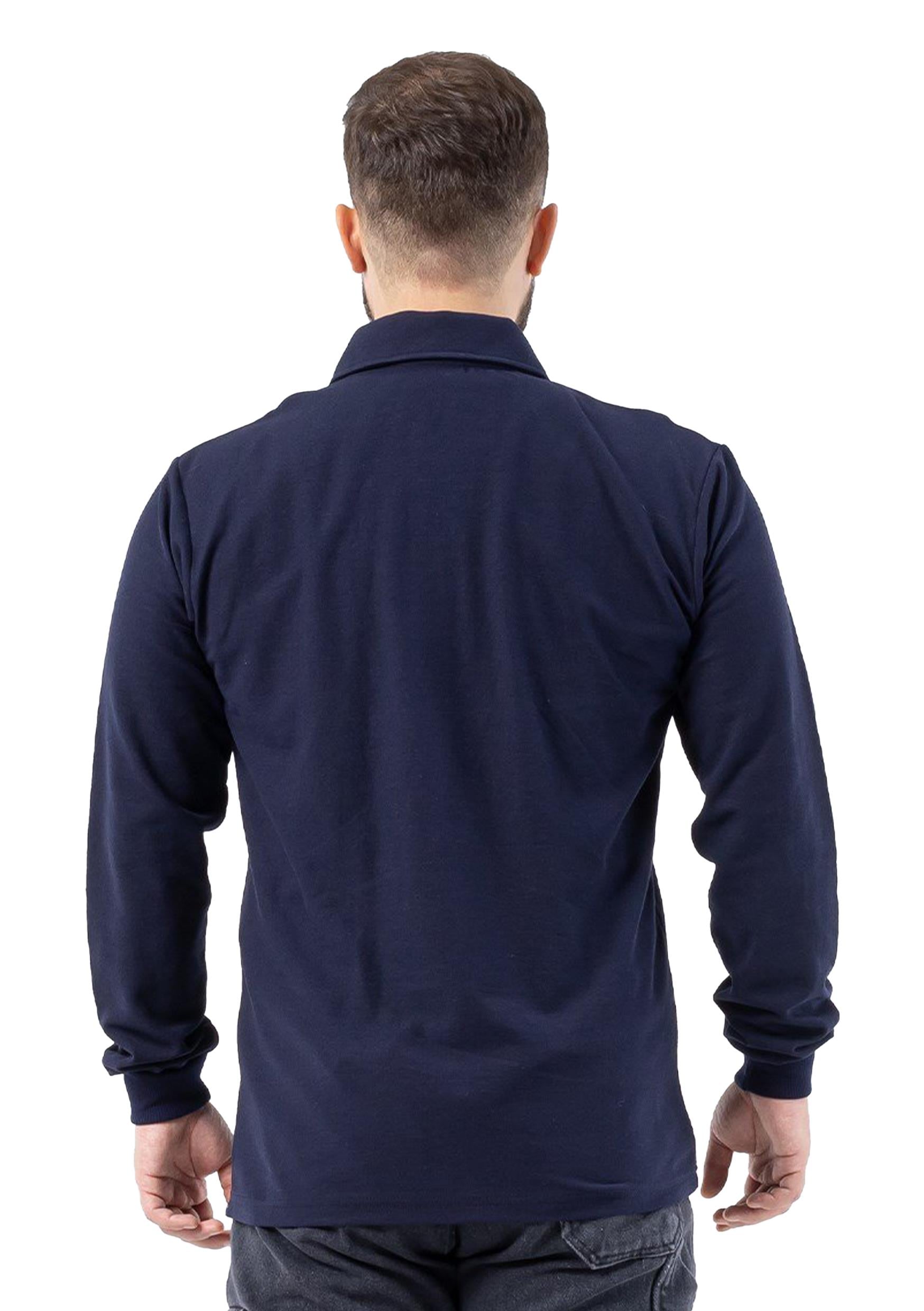 Regular Polo Pike Uzun Kol T-Shirt Lacivert