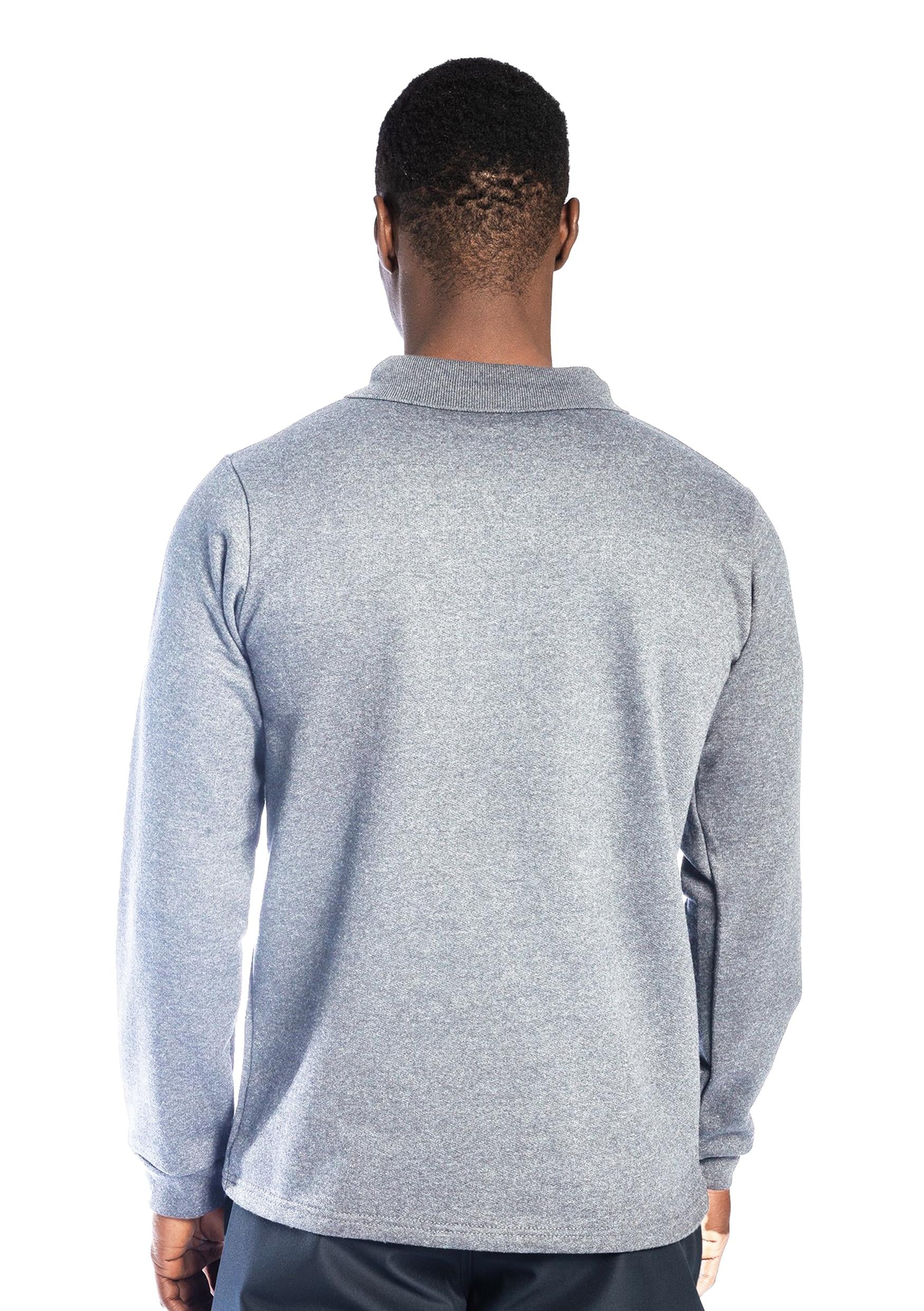 Regular Polo Sweatshirt Gri