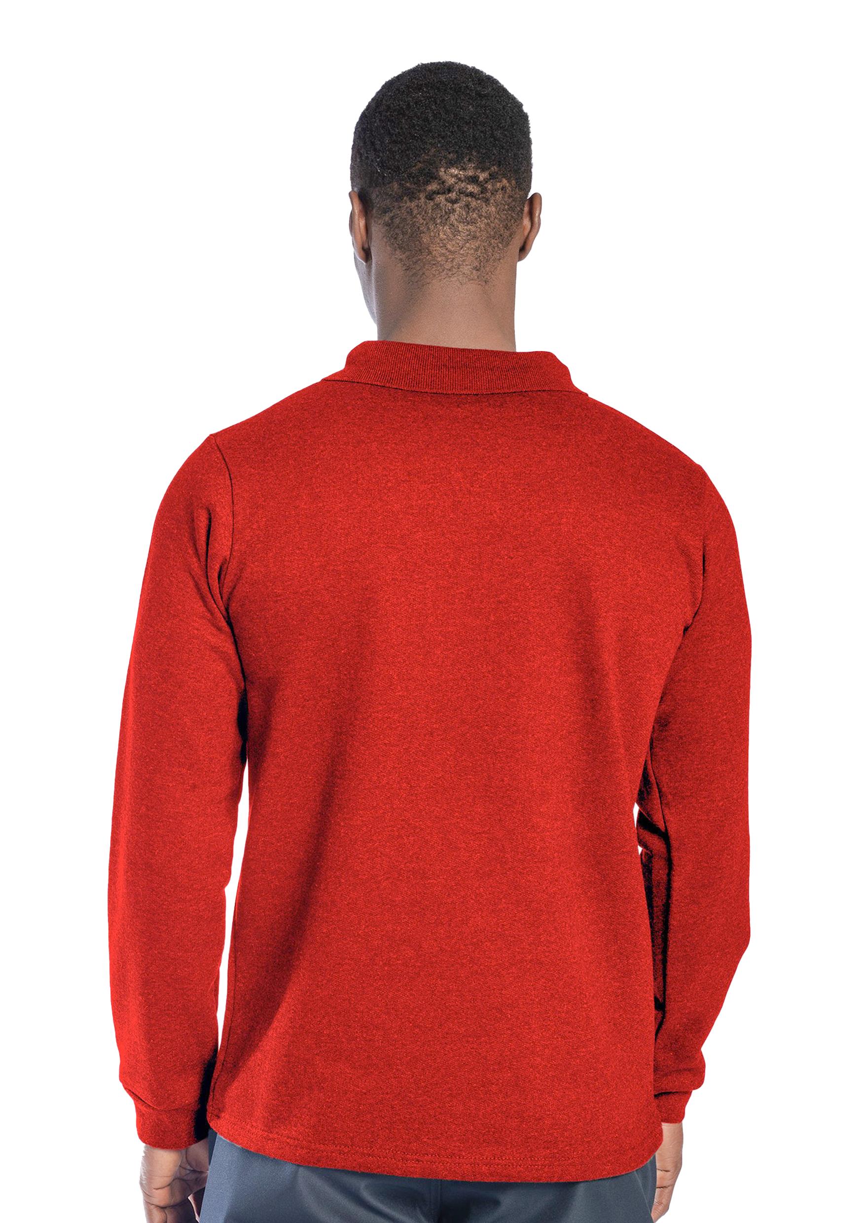 Regular Polo Sweatshirt Kırmızı