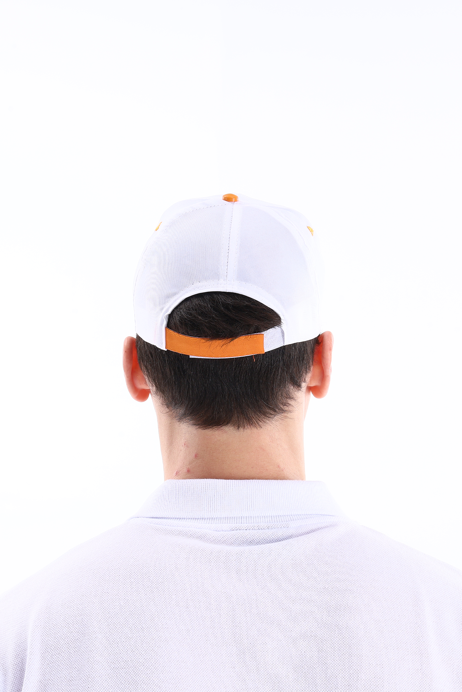 Regular Şapka Turuncu - Beyaz