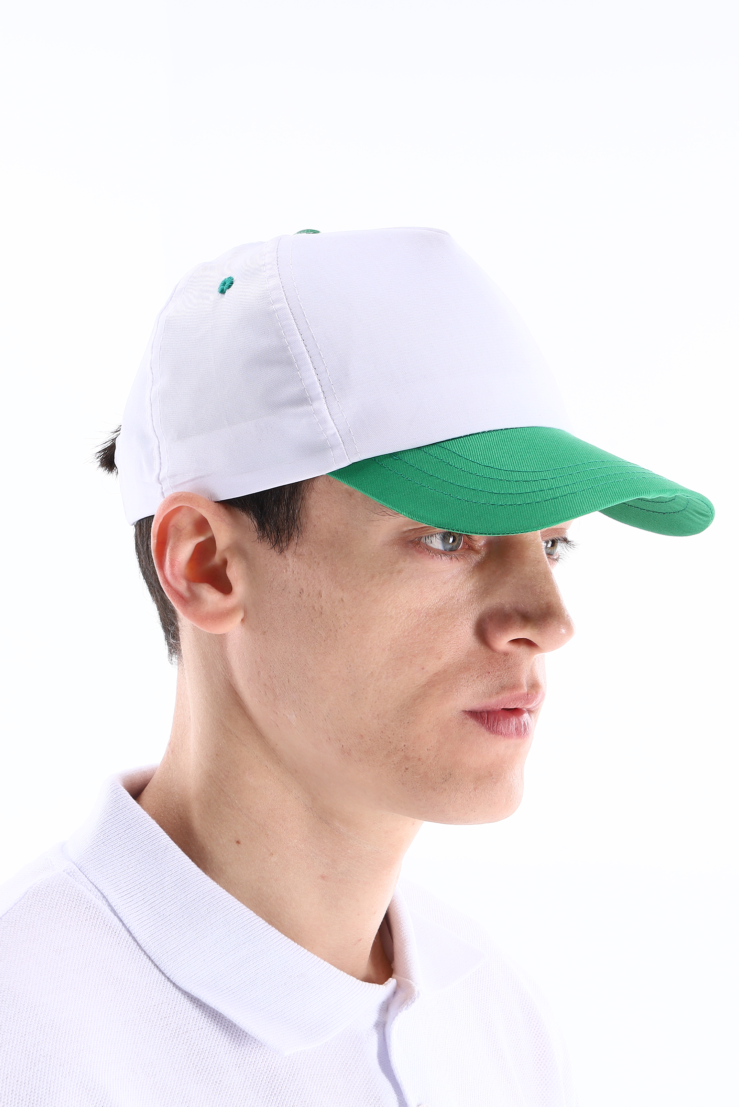 Regular Şapka Yeşil - Beyaz