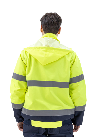 Alaska Hi-Vis 2 in 1 Mont Neon Sarı - Lacivert