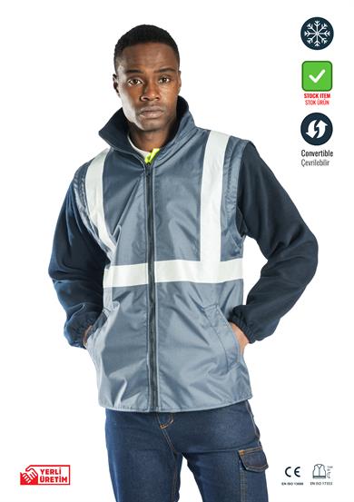 Alaska Hi-Vis 2 in 1 Yelek Lacivert