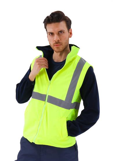 Alaska Hi-Vis 2 in 1 Yelek Neon Sarı