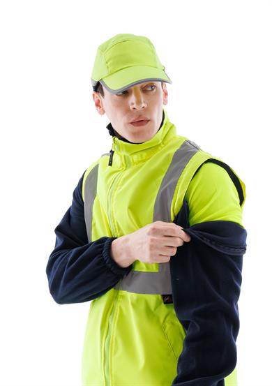 Alaska Hi-Vis 2 in 1 Yelek Neon Sarı