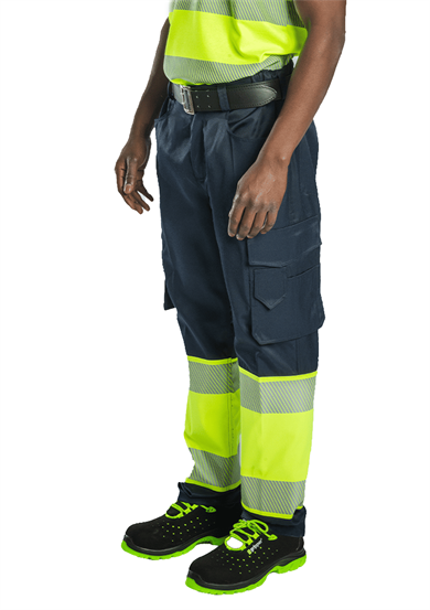 Alaska Hi-Vis Pantolon Lacivert - Neon Sarı
