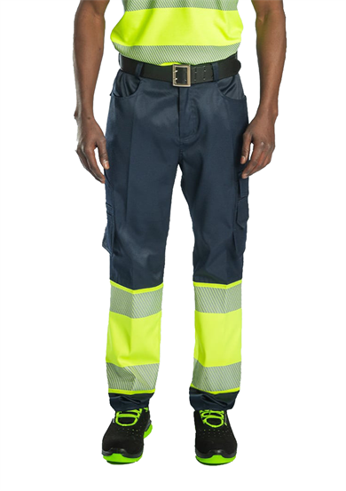 Alaska Hi-Vis Pantolon Lacivert - Neon Sarı