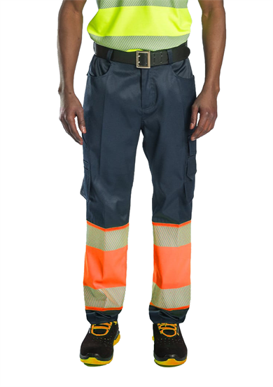 Alaska Hi-Vis Pantolon Lacivert - Neon Turuncu 