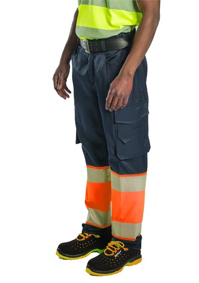 Alaska Hi-Vis Pantolon Lacivert - Neon Turuncu 
