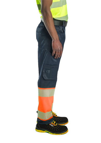 Alaska Hi-Vis Pantolon Lacivert - Neon Turuncu 