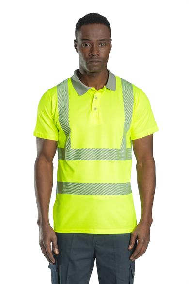 Alaska Hi-Vis Polo T-Shirt Neon Yellow 