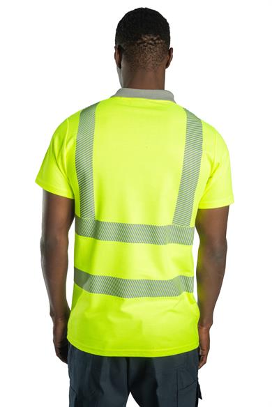 Alaska Hi-Vis Polo T-Shirt Neon Yellow 