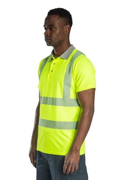 Alaska Hi-Vis Polo T-Shirt Neon Yellow 