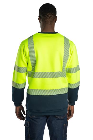 Alaska Hi-Vis Sweatshirt Neon Sarı - Lacivert