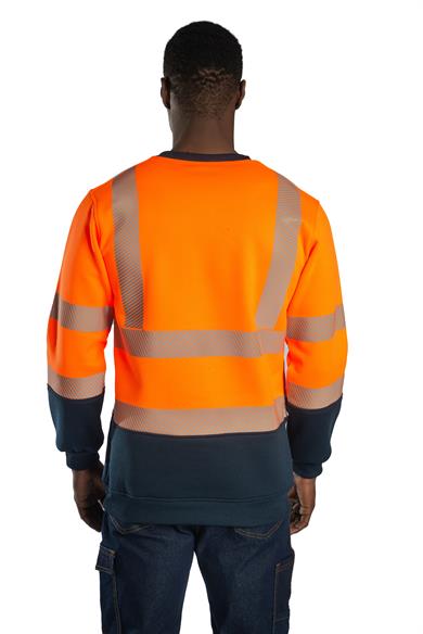 Alaska Hi-Vis Sweatshirt Neon Turuncu - Lacivert 