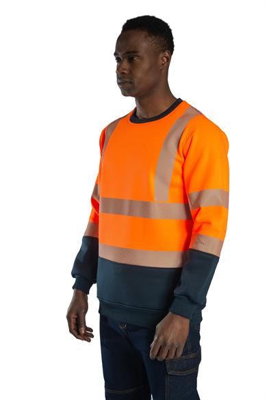 Alaska Hi-Vis Sweatshirt Neon Turuncu - Lacivert 