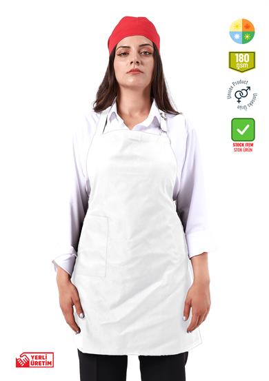 Boydan Önlük Beyaz