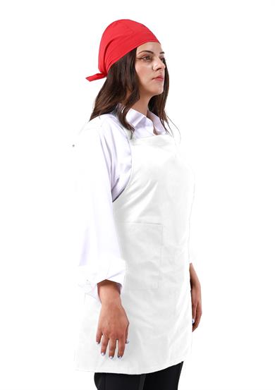 Boydan Önlük Beyaz