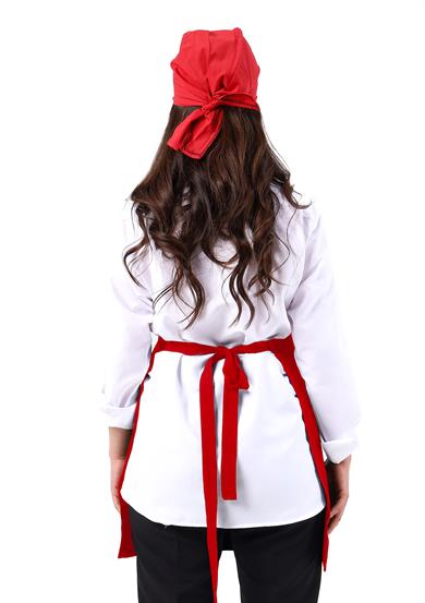 Boydan Önlük Kırmızı