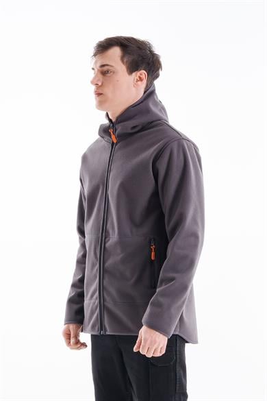 Eso Deep Polar Ceket Gri - Turuncu 