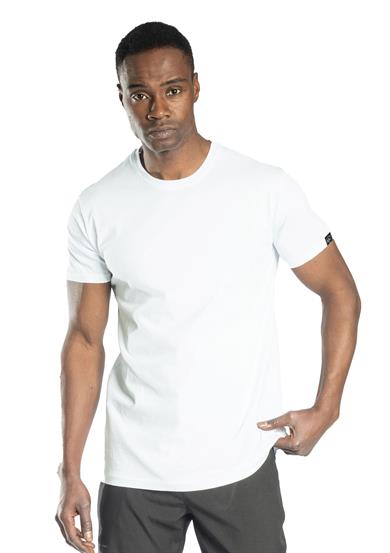 Elegans Basic Bisiklet Yaka T-Shirt Beyaz