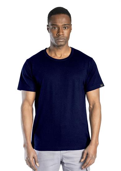 Elegans Basic Bisiklet Yaka T-Shirt Lacivert