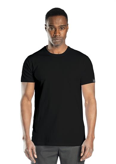 Elegans Basic Bisiklet Yaka T-Shirt Siyah