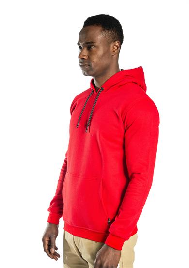 Elegans Kapüşonlu Sweatshirt Kırmızı