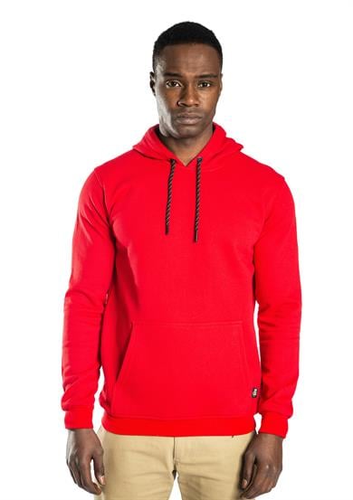 Elegans Kapüşonlu Sweatshirt Kırmızı