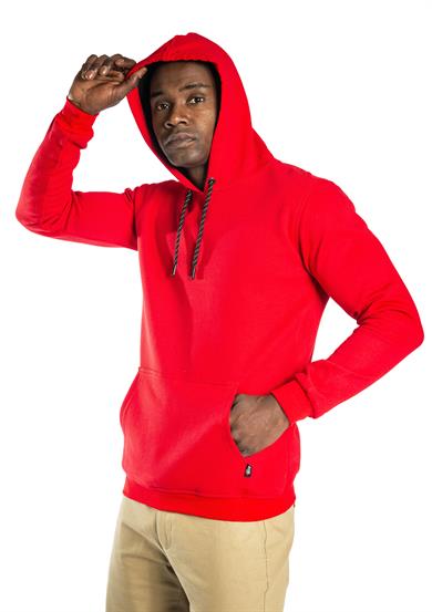 Elegans Kapüşonlu Sweatshirt Kırmızı