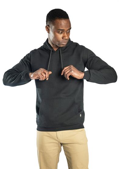 Elegans Kapüşonlu Sweatshirt Siyah