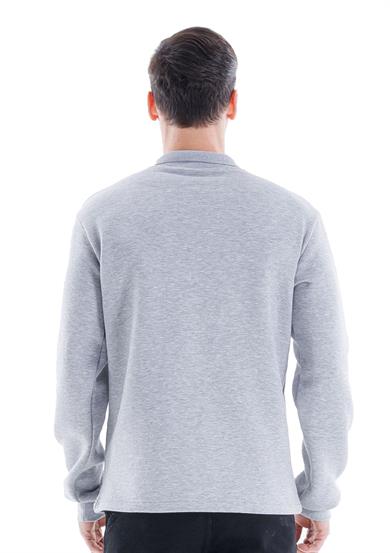 Elegans Polo Sweatshirt Gri
