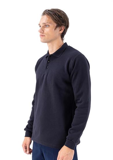 Elegans Polo Sweatshirt Lacivert