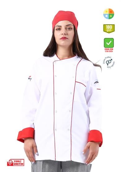Klasik Aşçı Ceketi Beyaz 