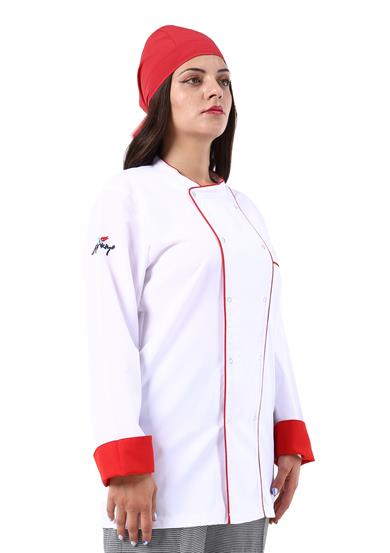 Klasik Aşçı Ceketi Beyaz 