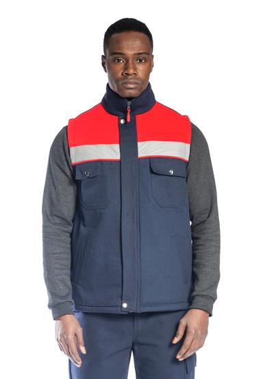 Oscar Yelek Lacivert - Kırmızı 