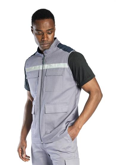 Oscarthin Yelek Gri - Saks