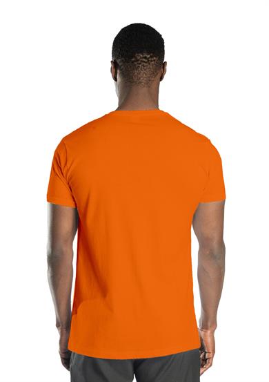 Regular Basic Bisiklet Yaka T-Shirt Turuncu  