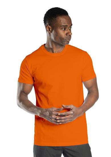 Regular Basic Bisiklet Yaka T-Shirt Turuncu  