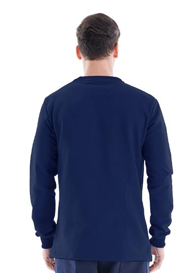 Regular Bisiklet Yaka Sweatshirt Lacivert
