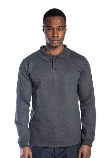 Regular Polo Sweatshirt Antrasit