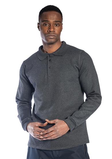 Regular Polo Sweatshirt Antrasit
