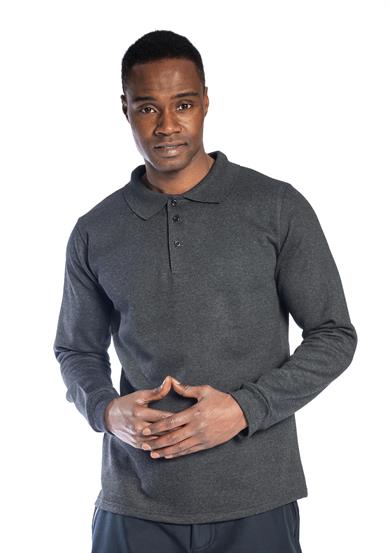 Regular Polo Sweatshirt Antrasit