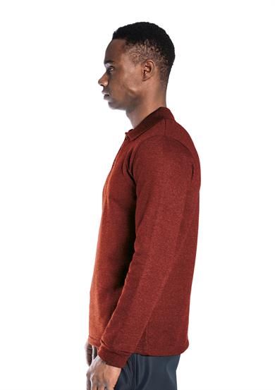 Regular Polo Sweatshirt Bordo