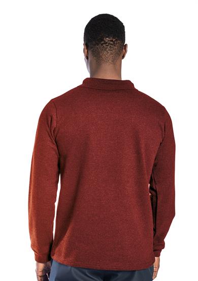 Regular Polo Sweatshirt Bordo