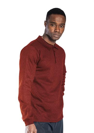 Regular Polo Sweatshirt Bordo
