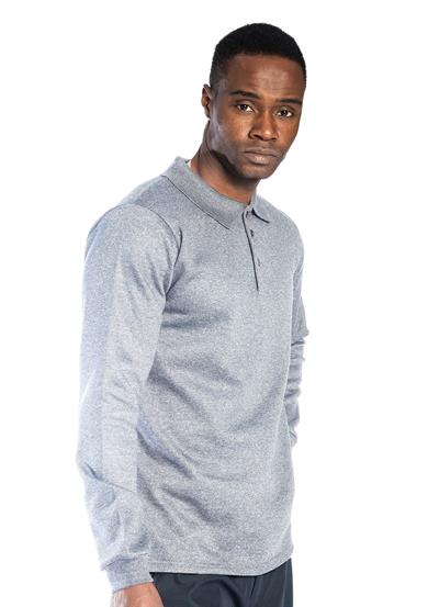 Regular Polo Sweatshirt Gri