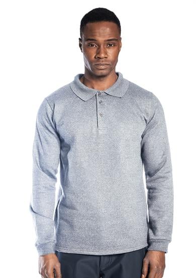 Regular Polo Sweatshirt Gri
