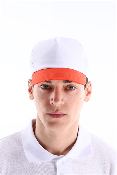 Regular Şapka Kırmızı - Beyaz